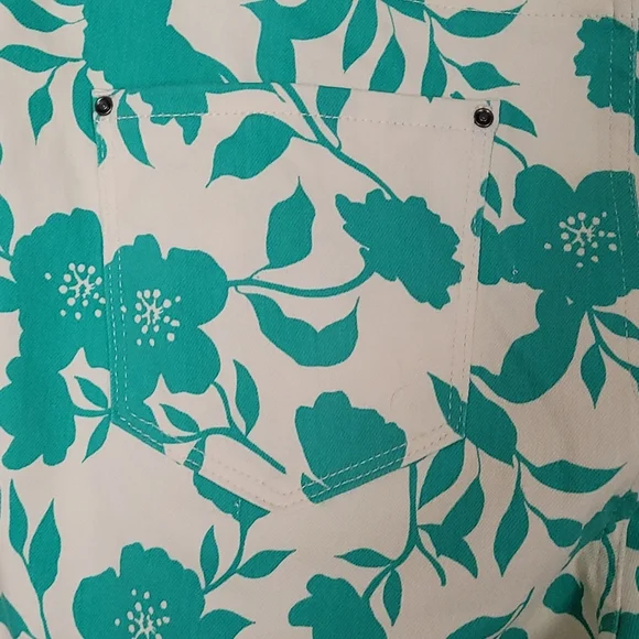 Time and Tru Green Breeze Stretch Fitted Capri Jegging - Picture 6 of 8